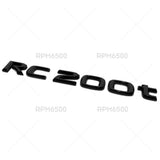 For Lexus Trunk Gloss Black RC 200t Letter Logo Badge Emblem Car Replace F-Sport