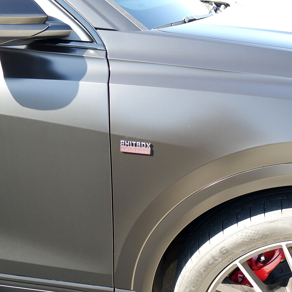 Universal 1x or 2x Fashion Metal ShitBox Edition Car Decal Sticker Decoration