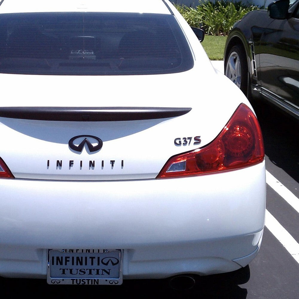 Infiniti G37s Rear Trunk Logo Letter Badge Emblem Nameplate Sport Gloss Black