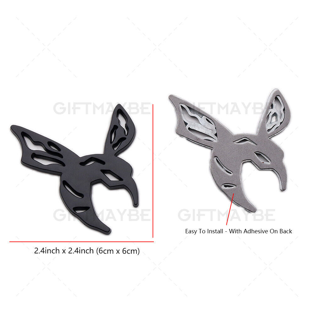 Universal 2pieces/set 3D Fashion Metal Bee Car Decal Sticker Auto Decoration