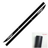 Fit Stinger Racing Sport Stripe Car Door Side Skirt Vinyl Decal Decorate Black
