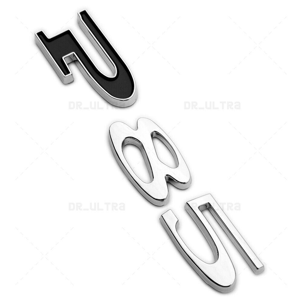 Tesla Rear Liftgate Lid Model P85 Nameplate Logo Badge Emblem Sport Chrome Black