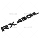 Lexus Liftgate Gloss Black RX 450hL Letter Logo Badge Car Emblem Replace F-Sport