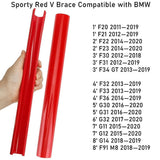 For BMW F20 F22 F31 F30 1 3 Series Front Grille Bar V Brace Trim Strip Cover Red