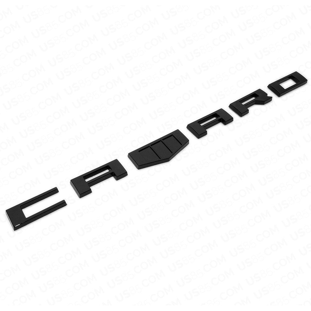 2x Chevrolet CAMARO 3D Car Letter Fender Marker Emblem Badge RS SS ZL1 Z28 Black