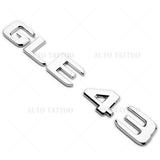 17-21 Mercedes GLE 43 Letter Emblem Liftgate Logo Badge AMG Sport OEM Chrome