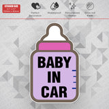 Kid On Board Sticker Decal Baby In Car Milk Bottle Van Truck Window Decorate
