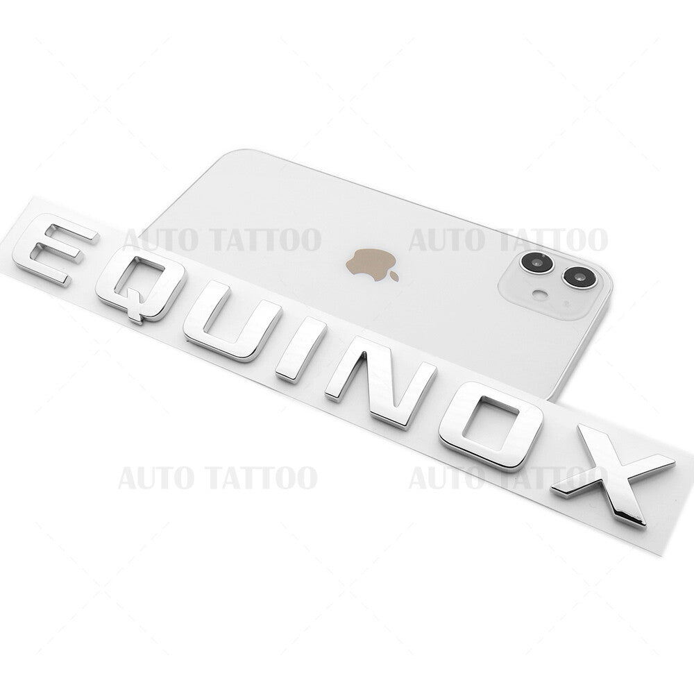 2x Chevy Equinox Front Door Nameplate Letter Logo Badge Emblem Sport OEM Chrome