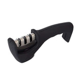 3-Stage Knife Sharpener Repair Restore Polish Blades And 1 Glove For Kitchen