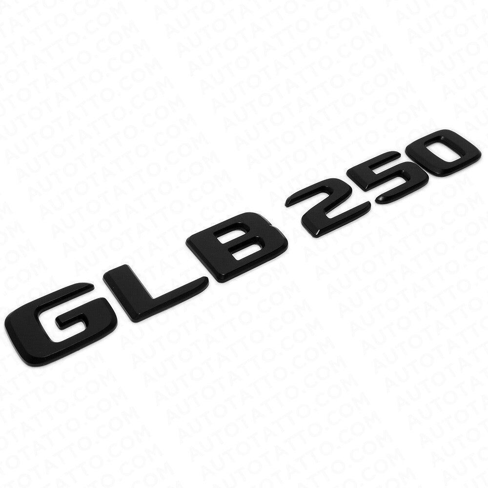 20-21 Mercedes GLB 250 GLB250 Letter Emblem Trunk Badge AMG Sport Matte Black