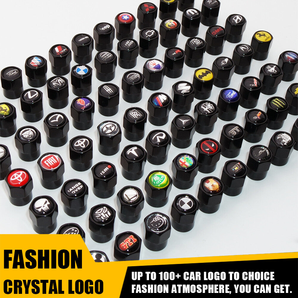 Hex For Red Toyota Emblem Car Wheels Tire Air Valve Caps Stem Dust Cover Sport