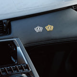 Universal Fashion Zinc Alloy Bling Crystal Crown Car Decal Sticker Decoration