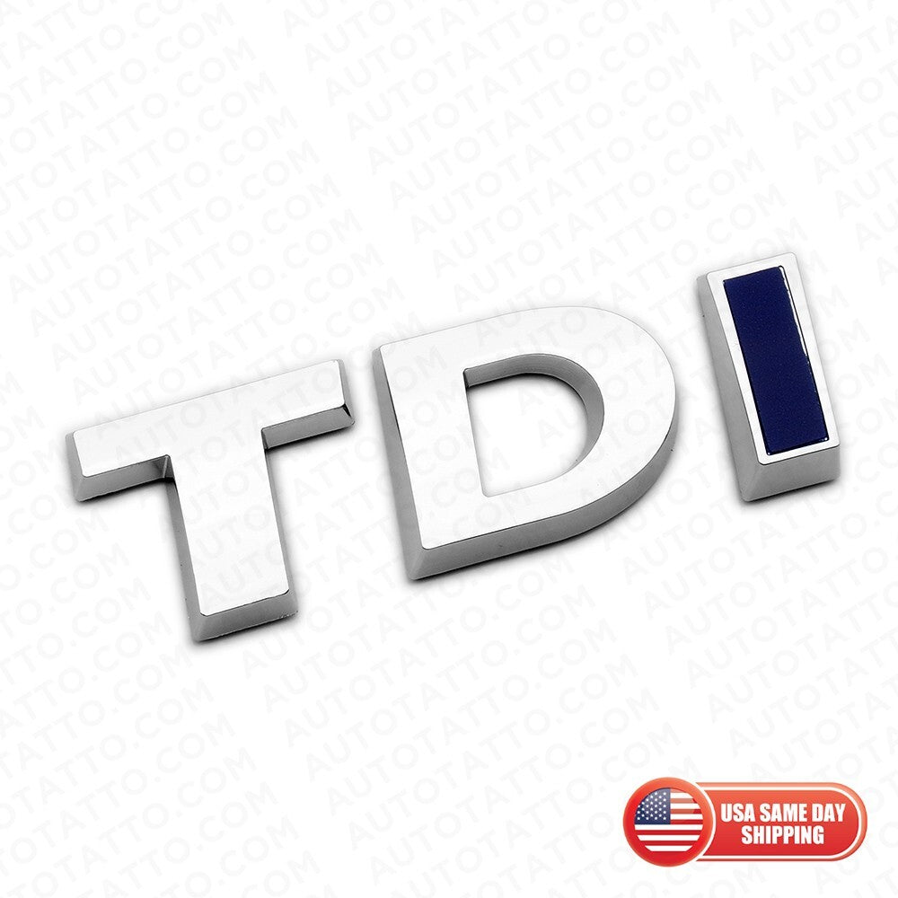 2015 Volkswagen Jetta Rear Trunk TDI Emblem Badge Nameplate 5C6-853-675-AE-WWS