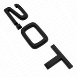 15-25 Car Rear Trunk Deck Lid 2.0T Turbo Nameplate Emblem Badge Matte Black
