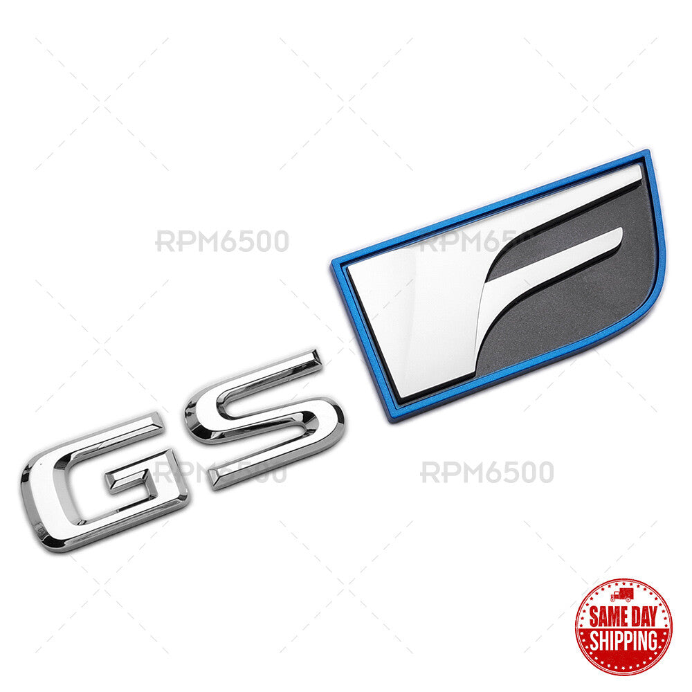 Lexus Trunk Lid OEM GS F GS-F Letter Logo Badge 3D Decal Sport Emblem F-Sport