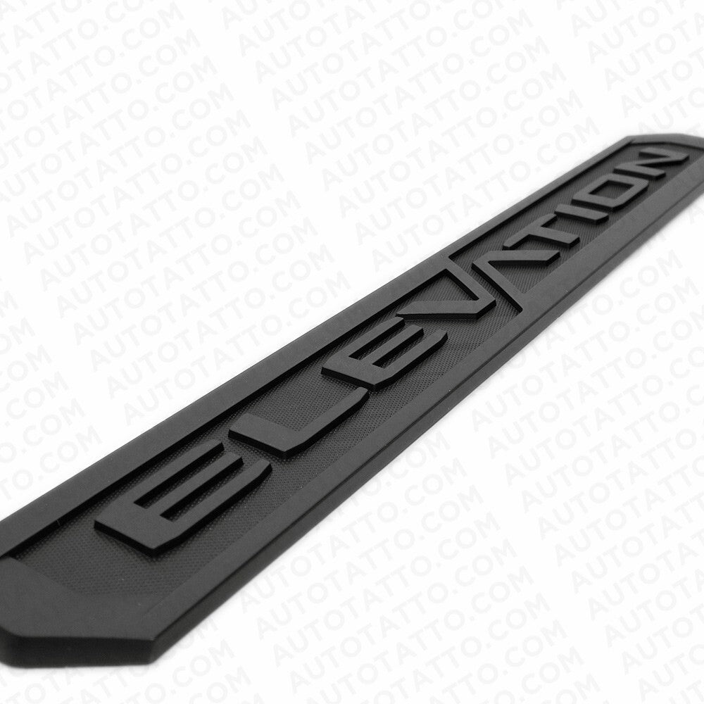 2x 19-23 GMC Sierra Elevation Front Door Left Right Nameplate Emblem Matte Black