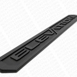 2x 19-23 GMC Sierra Elevation Front Door Left Right Nameplate Emblem Matte Black