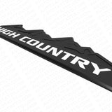 14-19 GM Chevy High Country Front Door Tailgate Letter Logo Emblem Badge Black