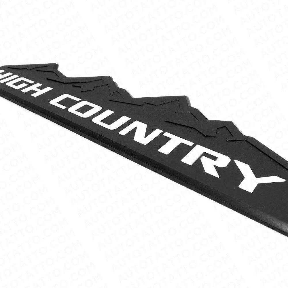 14-19 GM Chevy High Country Front Door Tailgate Letter Logo Emblem Badge Black