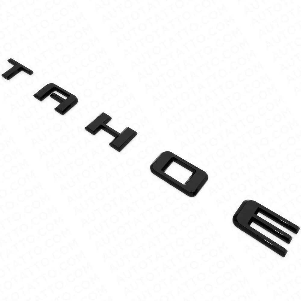 2021+ Chevy Tahoe Gloss Black Liftgate Vehicle Nameplate Emblem Sport Decorate