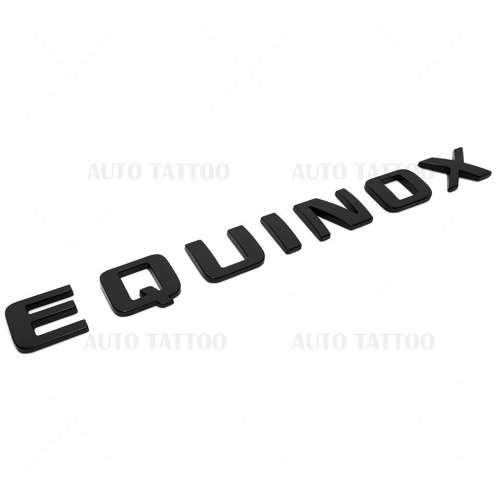 2x Chevy Equinox Front Door Nameplate Letter Logo Badge Emblem Sport Matte Black
