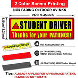 Please Be Patient Student Driver Magnet Car Signs Warning Sticker Magnetic Decal