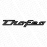 Maserati Levante GT Side Fender Trofeo Emblem Nameplate Badge Black Chrome