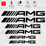 AMG Edition Car Wheels Brake Caliper Sticker Decal Logo Decoration Sport Black