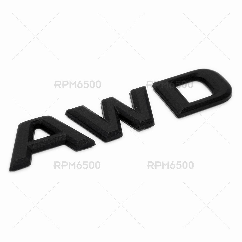 Lexus Rear Trunk AWD Nameplate Letter Logo Badge Car Emblem F-Sport Matte Black