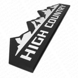 14-19 GM Chevy High Country Front Door Tailgate Letter Logo Emblem Badge Black