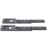For 23-24-25 Super-Duty F-250 350 450 6.7L Power Stroke Diesel Door Emblem