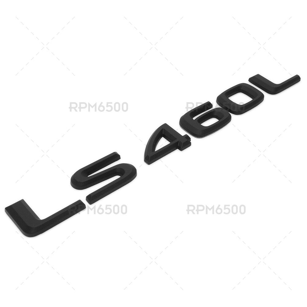 Lexus Rear Turnk Lid Matte Black LS 460 L Letter Logo Badge Emblem Car Replace