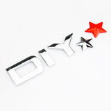 Universal 3D Fashion Metal Heart and Stars Car Decal Sticker for Auto Decoration