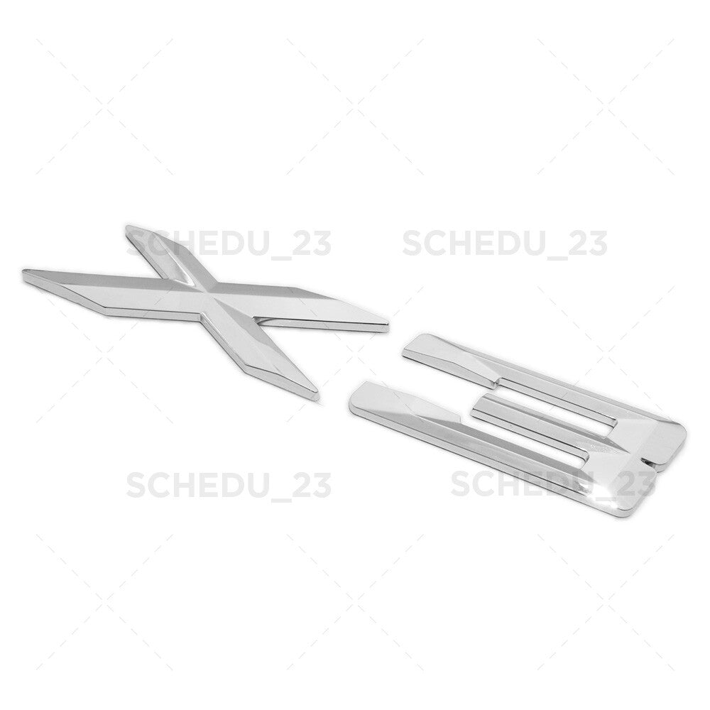 11-17 Chrome X3 Rear Trunk Liftgate Letter Nameplate Emblem Badge  /M Sport