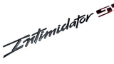 1Pc Intimidator SS Emblem Letters Badge 88980874 Black Red 17 INCH