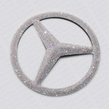 For Mercedes Front Grill Overlays Add-On Logo Emblem AMG Sport 3D Diamond Style