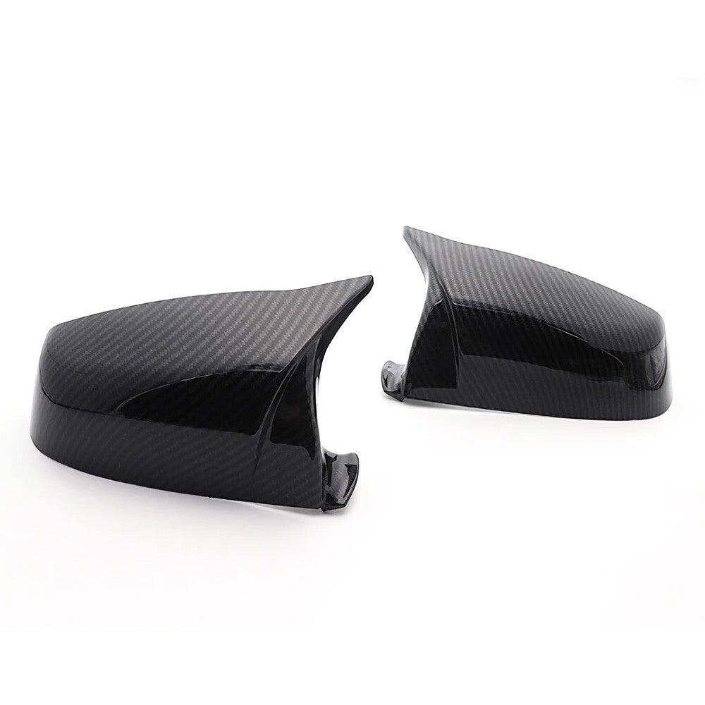 Carbon Fiber Style Side Mirror Cover For 07-13 BMW E60 F07 F10 E63 E64 F12 F13