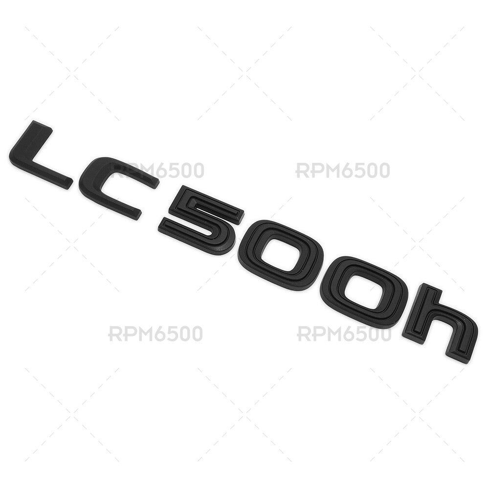 Lexus Trunk Rear LC 500h Letter Logo Badge Emblem Replace F-Sport Matte Black