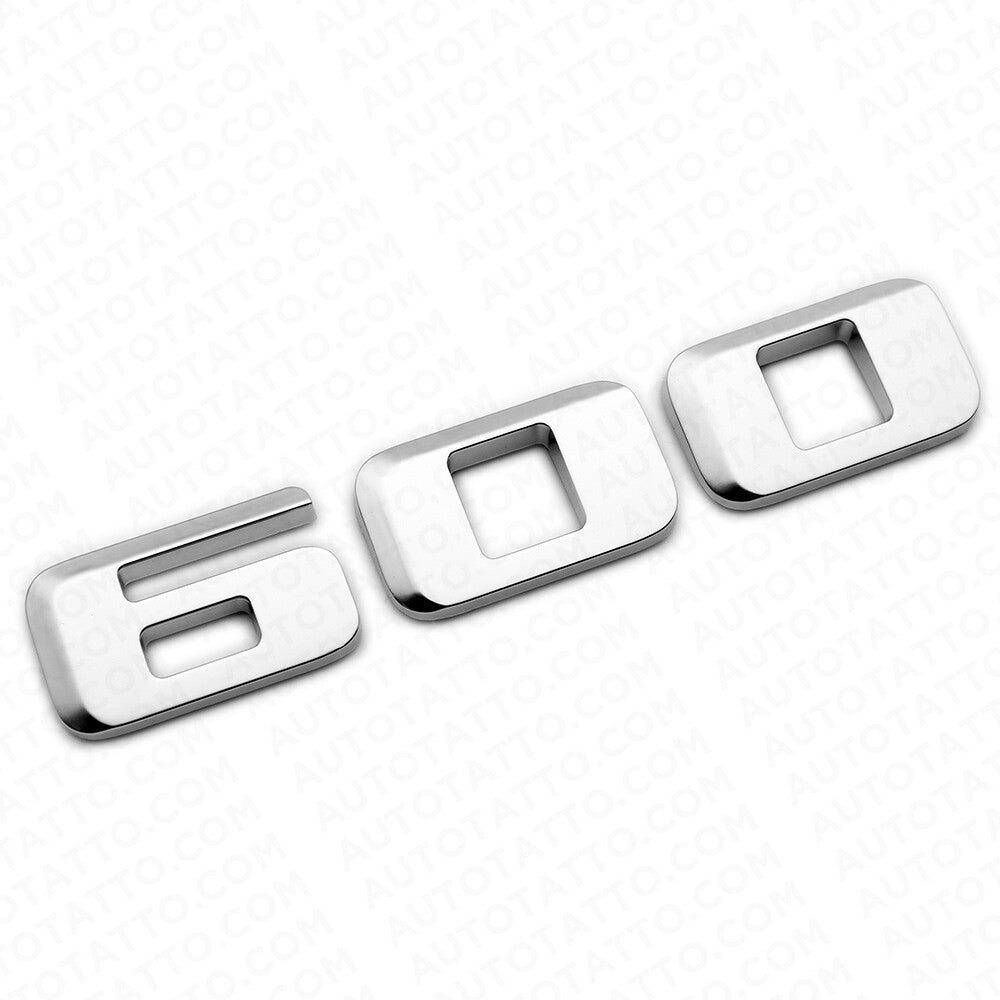 For Cadillac Escalade 600 600D Silver Rear Liftgate Emblem Badge Package