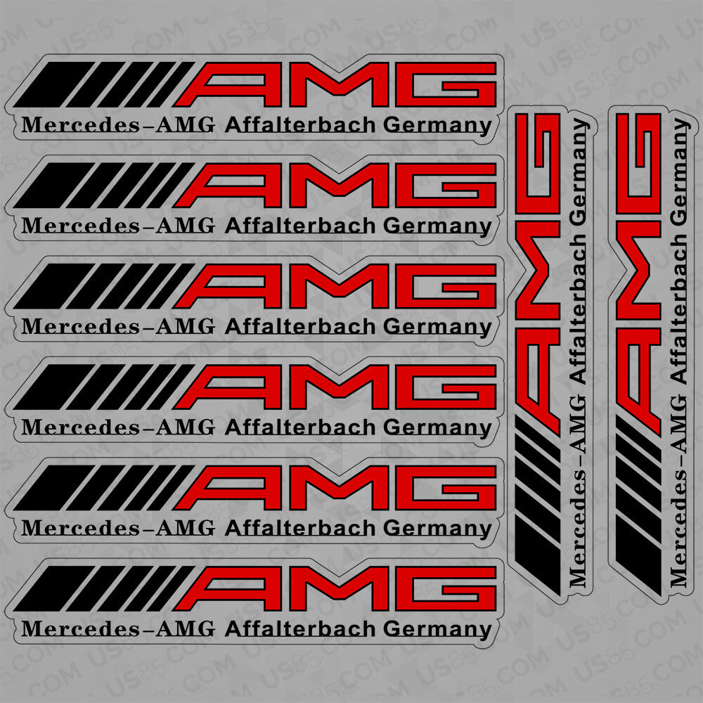 For Car Merceds AMG Edition Sport Sticker 3D Decal Stripes Logo Decoration