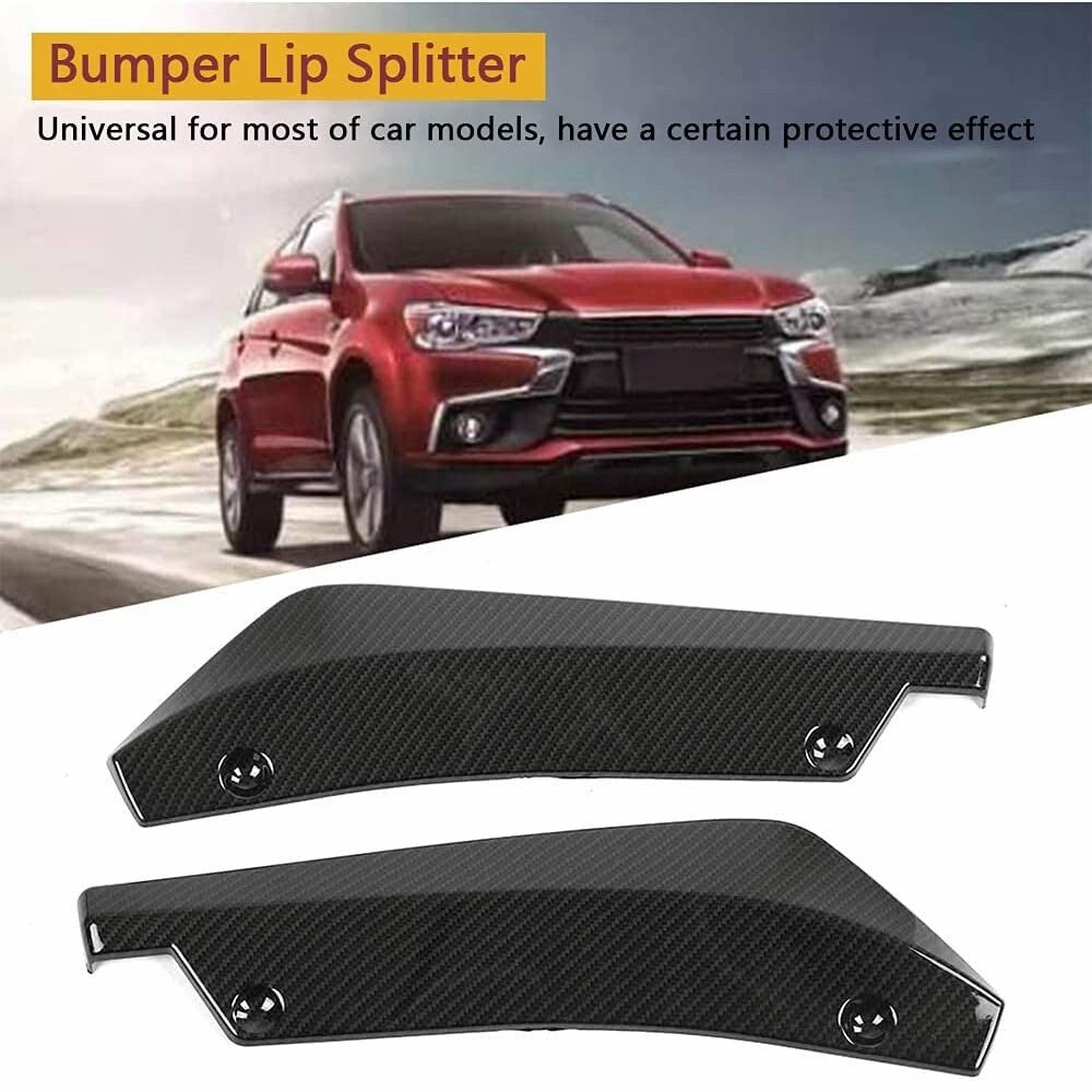 For Mercedes Car Rear Bumper Lip Diffuser Splitter Canard Protector Carbon Fiber