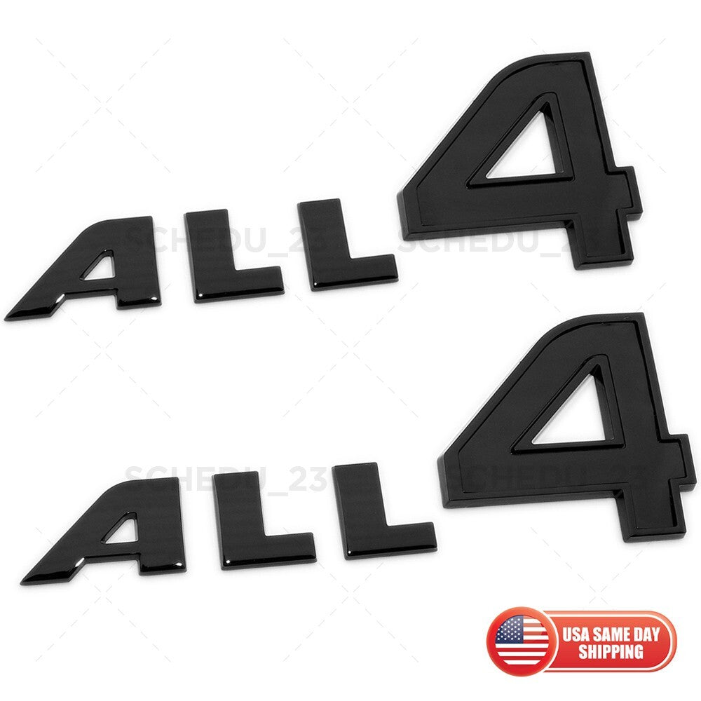 2pcs Mini Cooper Clubman Countryman F54 F60 R60 Door ALL 4 Badge Black Emblem