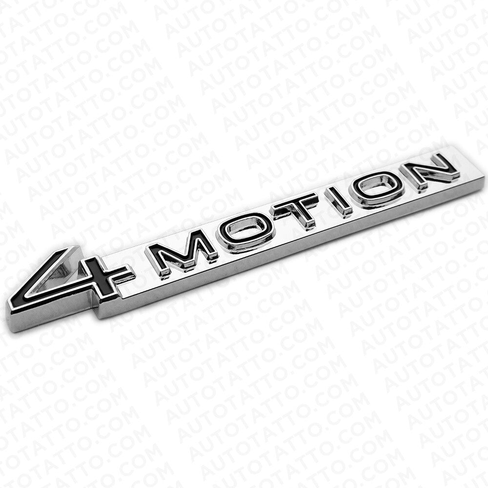 18-23  Fit VW 4 Motion Rear Trunk Nameplate Badge Metal Emblem Chrome Black