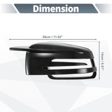 Gloss Black Horn Wing Style Mercedes W204 W212 W117 C E S GLA Side Mirror Cover