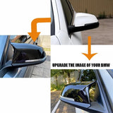 Gloss Black Side Mirror Cover Cap for 14-18 BMW F01 F06 F12 F13 F10 F11 F18 LCI