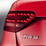 Audi RS 5 OEM Chrome Rear Letter Tail Nameplate Trunk Emblem Badge Sport Sline