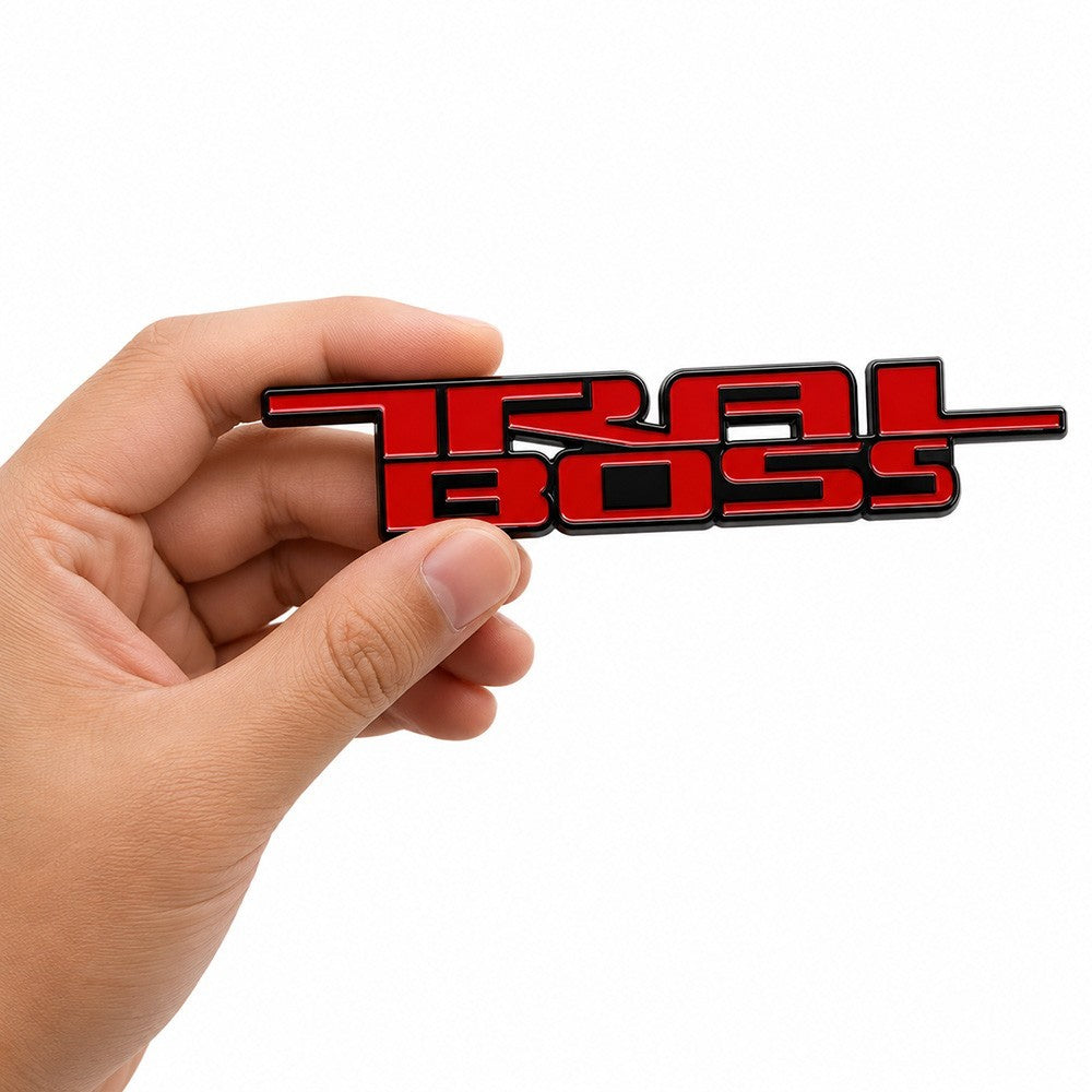 3pcs 2019-2026 for Chevrolet Silverado 1500 Trail Boss Door Bed Badge Emblem Red