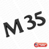 For Infiniti M35 Rear Trunk Logo Letter Badge Emblem Nameplate Sport Gloss Black