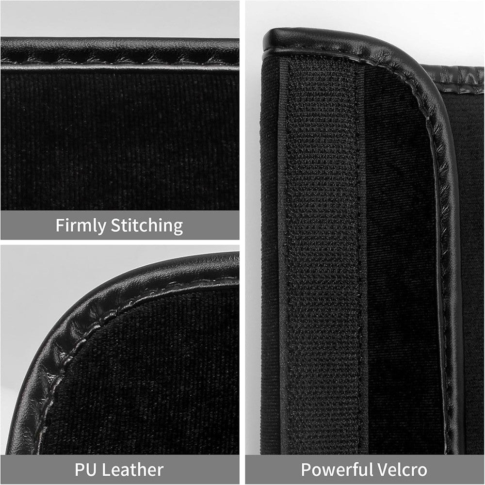 2x Bling Multicolor Rhinestone Seat Belt Shoulder Pads Crystal Cushion Car Cover