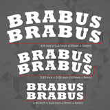 Brabus AMG Car Wheels Brake Caliper Sticker Decal Logo Decoration Sport White